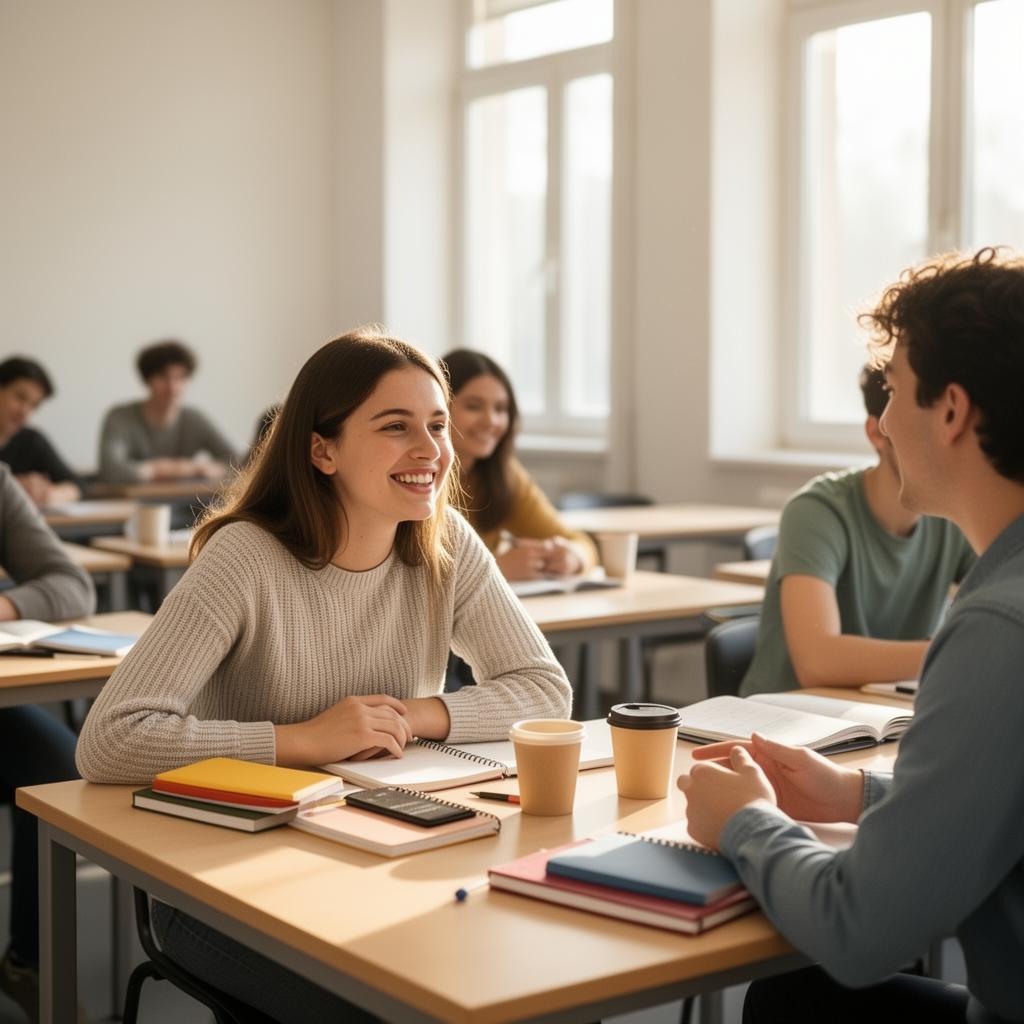 Adultos en clase de idiomas